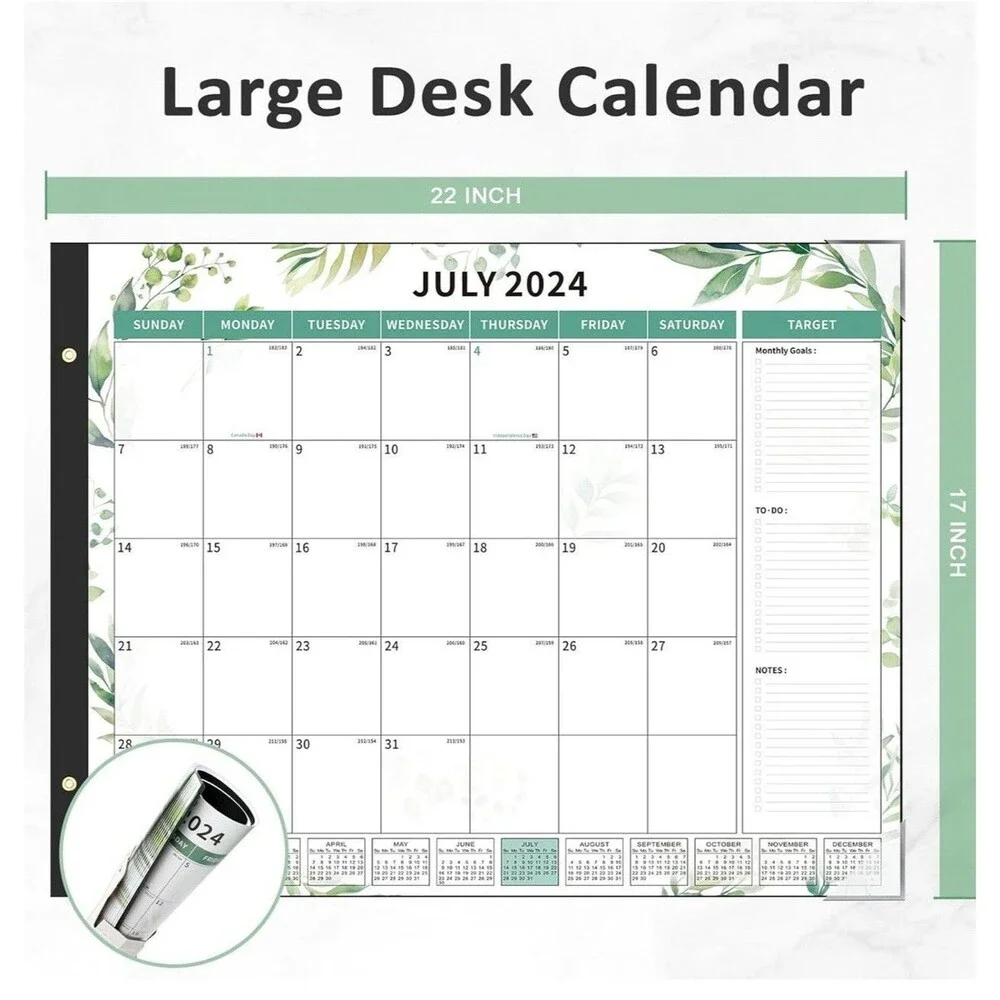 Desk Calendar 2024-2025 Large 22